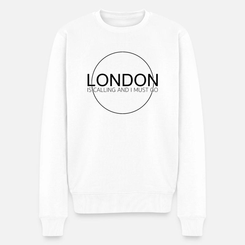Citation de Londres - Pull Premium bio Homme - blanc
