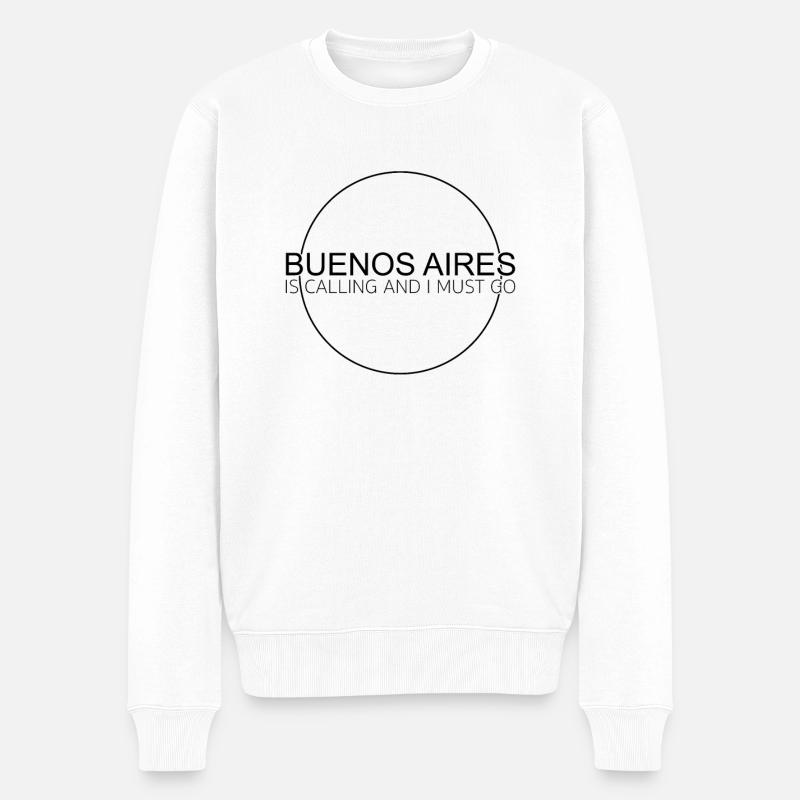 Citation de Buenos Aires - Pull Premium bio Homme - blanc