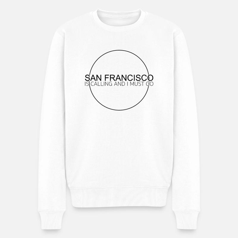 Citation de San Francisco - Pull Premium bio Homme - blanc