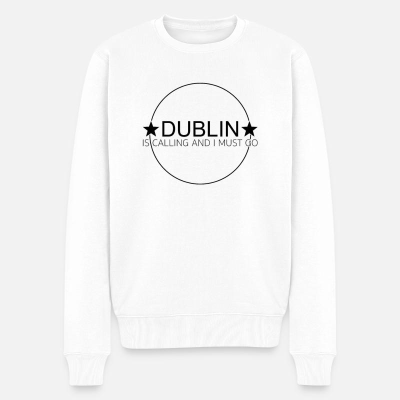 Dicton de Dublin - Pull Premium bio Homme - blanc
