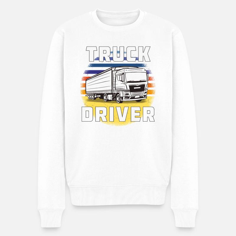 CAMIONNEUR - Pull Premium bio Homme - blanc