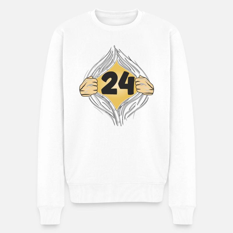 24 CHEMISE SUR - Pull Premium bio Homme - blanc