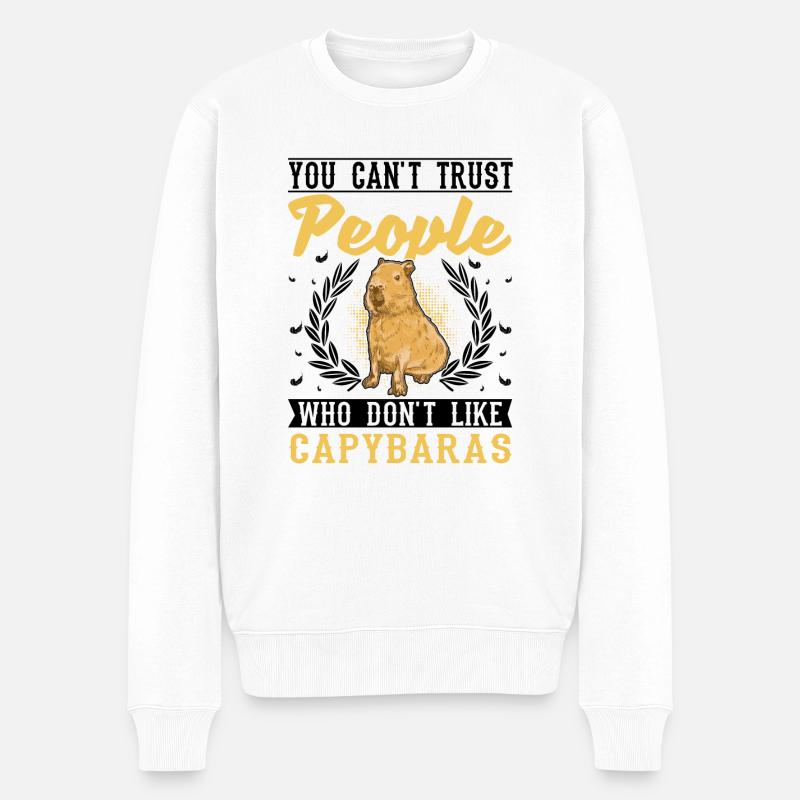 Capybara Cadeau Capibara - Pull Premium bio Homme - blanc
