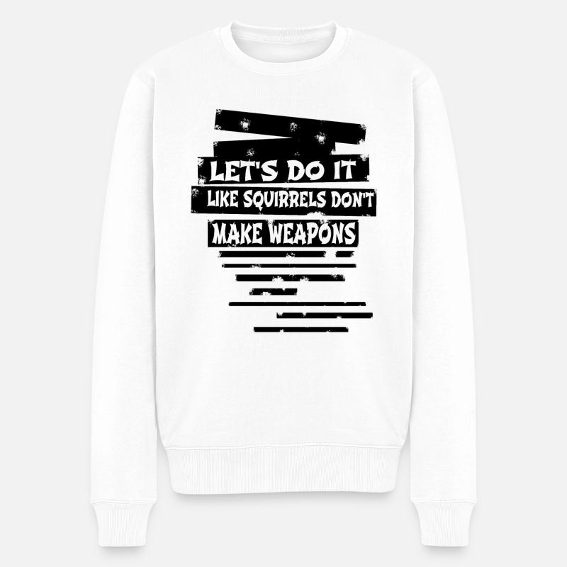 birthday present idea pride disarmament - Männer Premium Bio Pullover - Weiß