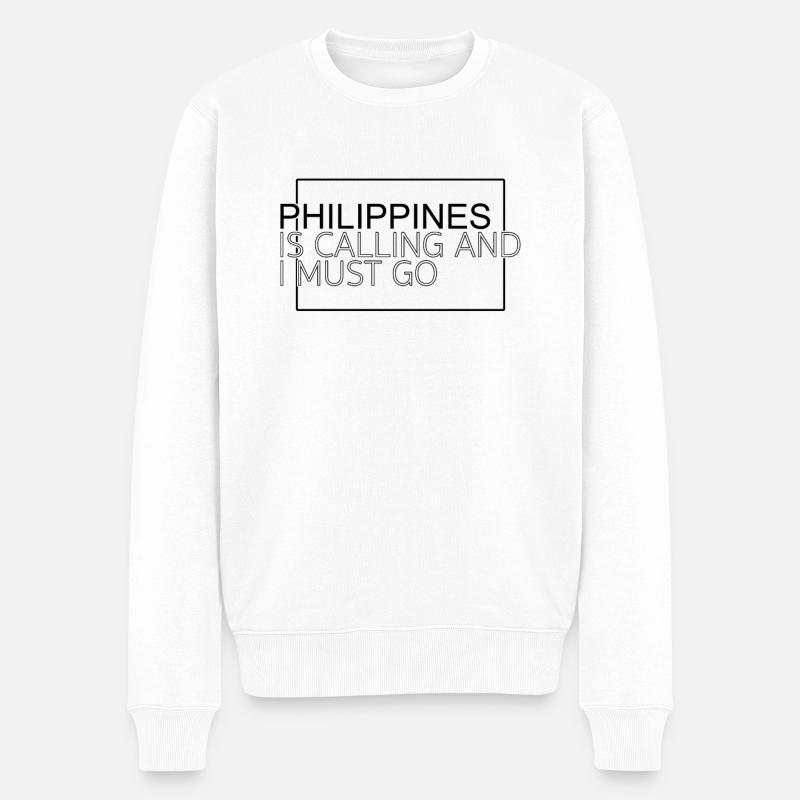 Philippines Dicton - Pull Premium bio Homme - blanc
