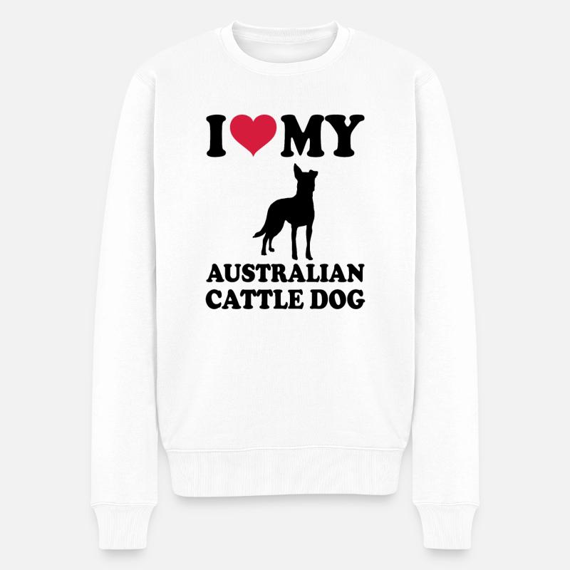 Bouvier australien - Pull Premium bio Homme - blanc