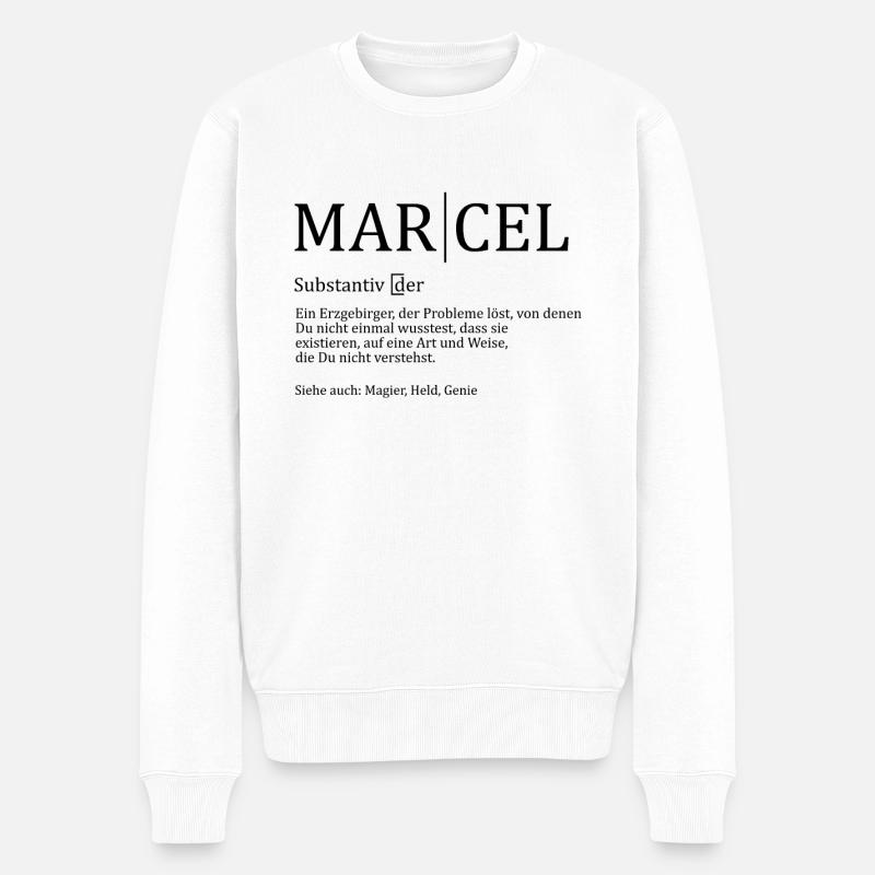 Erzgebirge Marcel - Männer Premium Bio Pullover - Weiß
