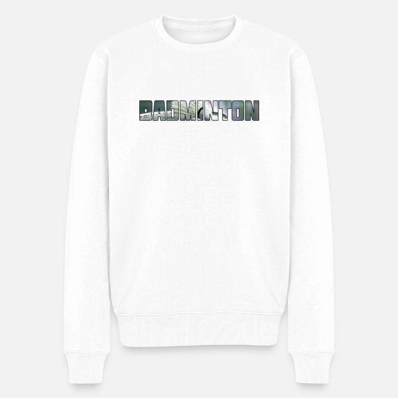 Badminton - Pull Premium bio Homme - blanc