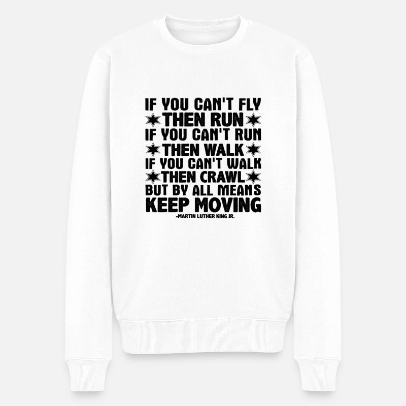 MARTIN LUTHER KING - Pull Premium bio Homme - blanc