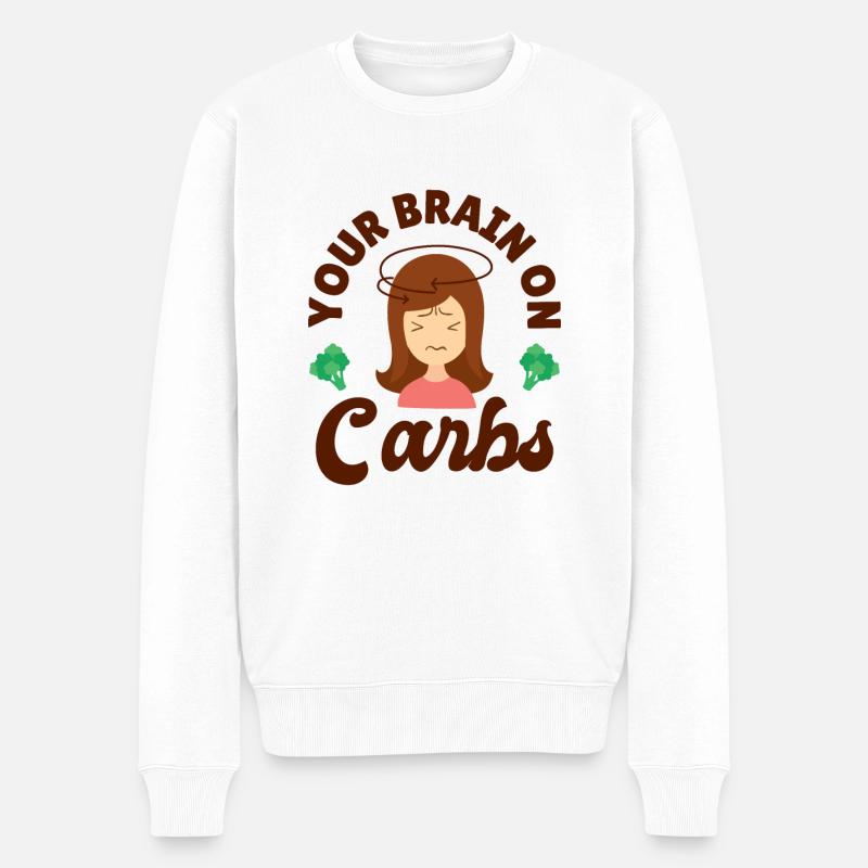 Keto-Diät Keto-Lebensmittel Ernährungsberater - Männer Premium Bio Pullover - Weiß