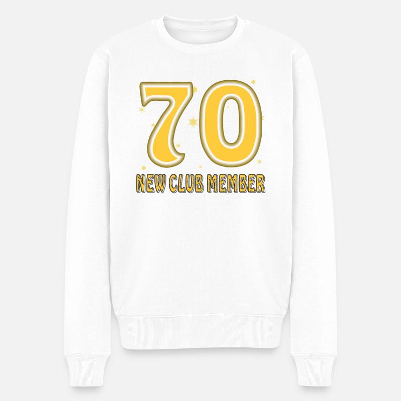 ANNIVERSAIRE 70 - Pull Premium bio Homme - blanc