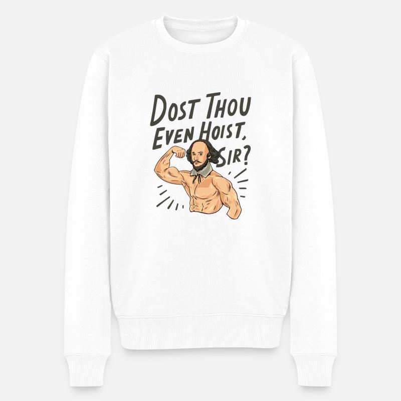 Citation de William Shakespeare - Pull Premium bio Homme - blanc