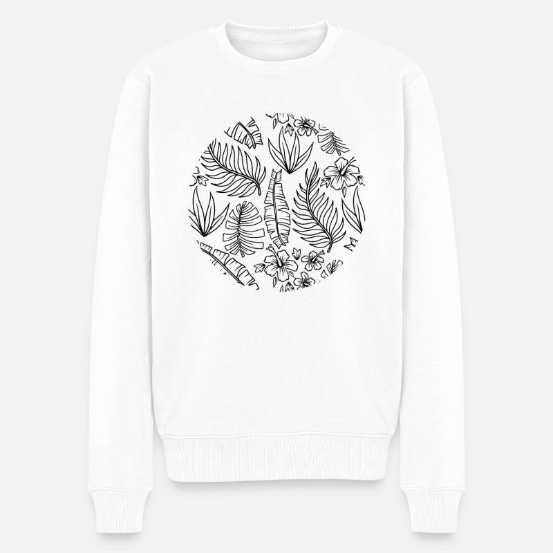 Modèles de plantes - Pull Premium bio Homme - blanc
