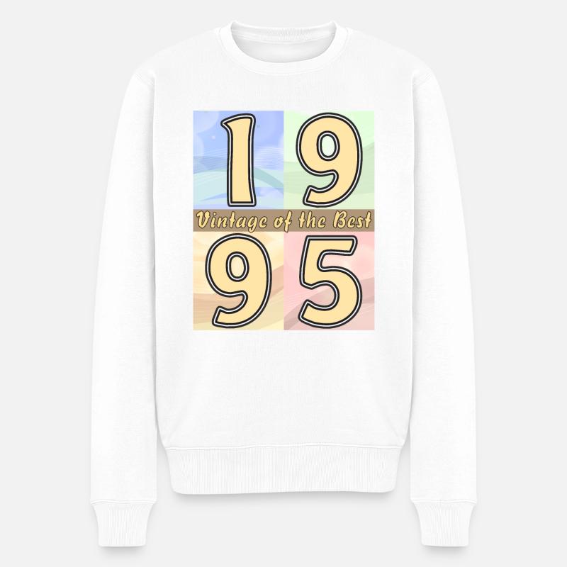 ANNÉE D’ANNIVERSAIRE 1995 - Pull Premium bio Homme - blanc
