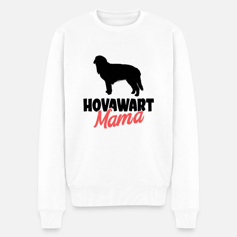 Hovawart - Männer Premium Bio Pullover - Weiß
