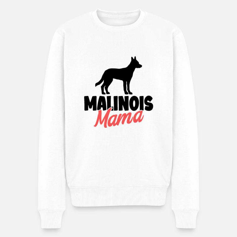 Malinois - Pull Premium bio Homme - blanc