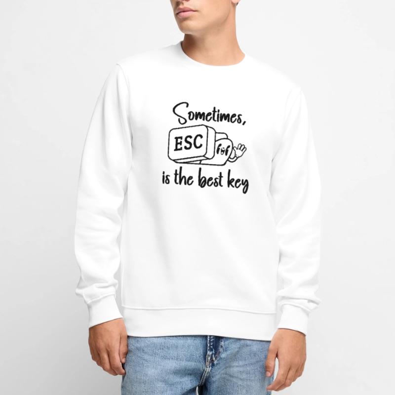 Software Engineer Computer Key Programming Men's Premium Organic Jumper