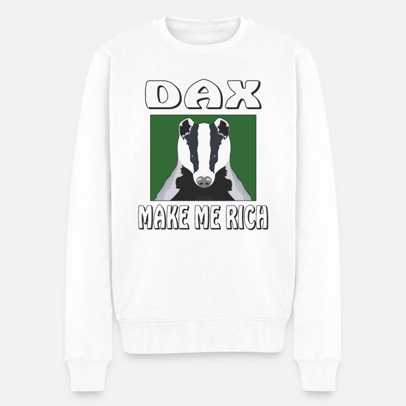 DAX ME REND RICHE - Pull Premium bio Homme - blanc