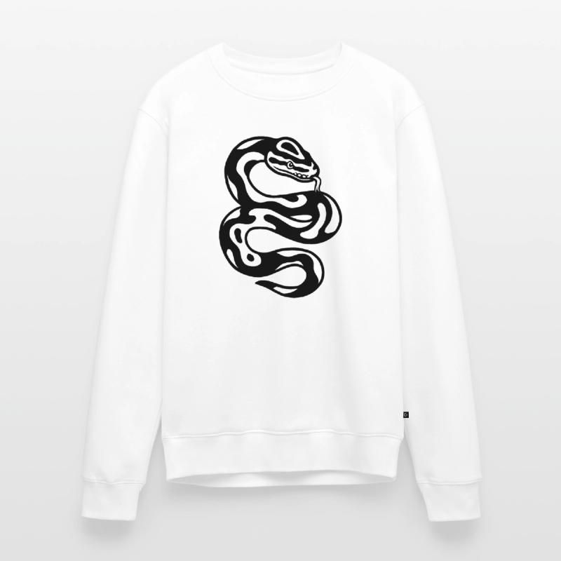 Puffer python snake Men's Premium Organic Jumper