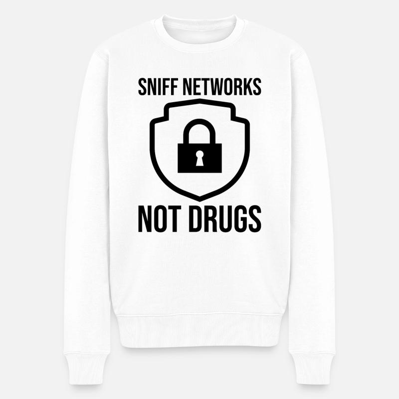Cybersecurity Computersicherheit Cybersecurity - Männer Premium Bio Pullover - Weiß