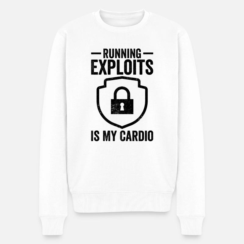 Cybersecurity Computer Security Cybersecurity - Men's Premium Organic Jumper - white