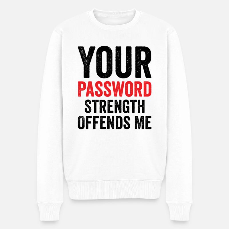 Cybersecurity Computersicherheit Cybersecurity - Männer Premium Bio Pullover - Weiß