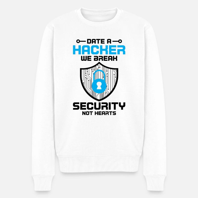Cybersecurity Computer Security Cybersecurity - Men's Premium Organic Jumper - white