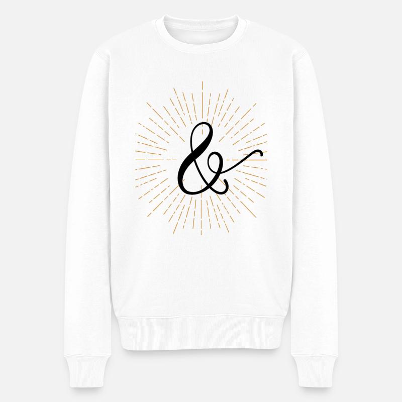 Und-Zeichen - Männer Premium Bio Pullover - Weiß