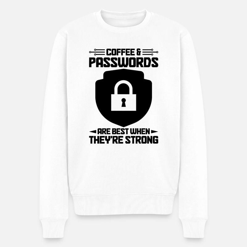 Cybersecurity Computer Security Cybersecurity - Men's Premium Organic Jumper - white