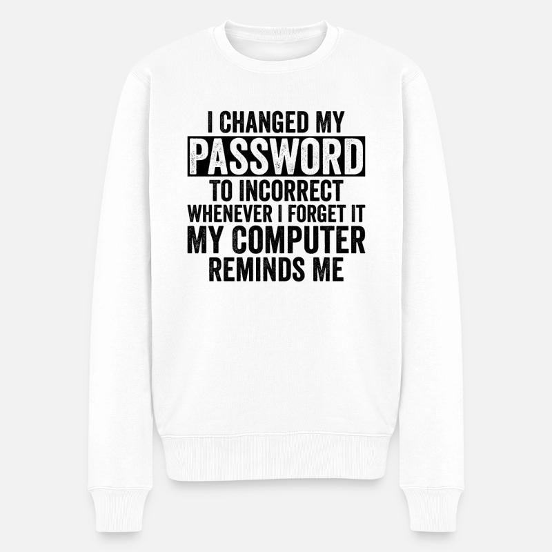 Cybersecurity Computer Security Cybersecurity - Men's Premium Organic Jumper - white