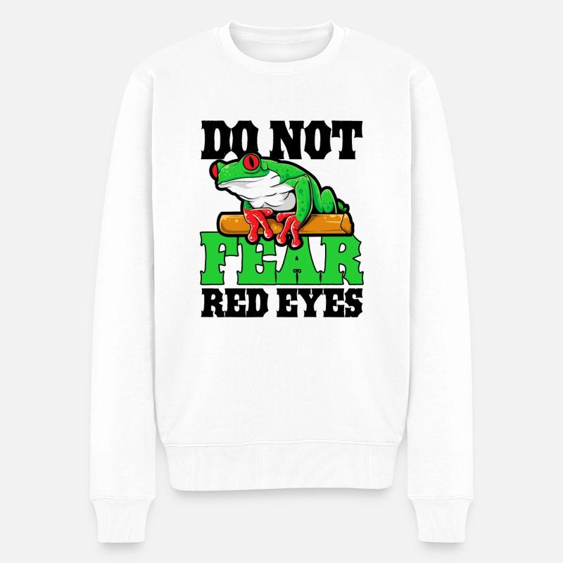 Rainette aux yeux rouges Mignon - Pull Premium bio Homme - blanc