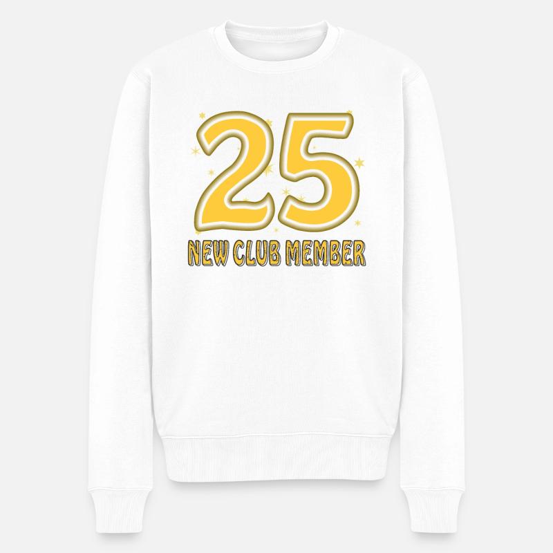 ANNIVERSAIRE 25 - Pull Premium bio Homme - blanc