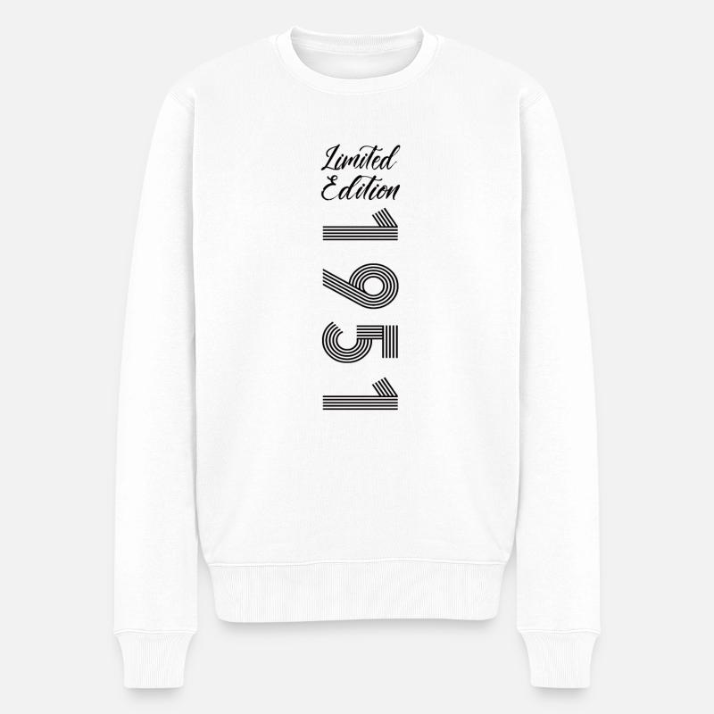 Limited Edition 1951 - Männer Premium Bio Pullover - Weiß