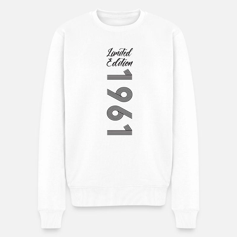 Limited Edition 1961 - Männer Premium Bio Pullover - Weiß