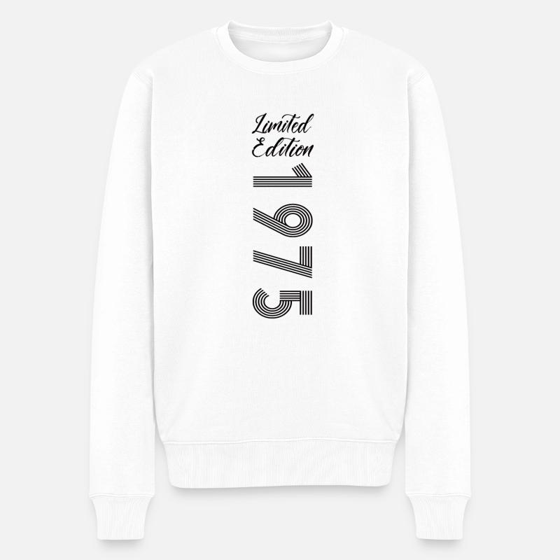Limited Edition 1975 - Männer Premium Bio Pullover - Weiß
