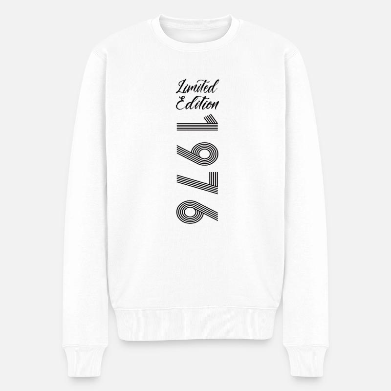 Limited Edition 1976 - Männer Premium Bio Pullover - Weiß