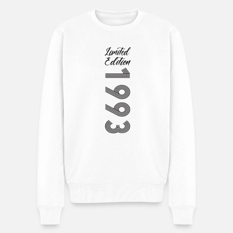 Limited Edition 1993 - Männer Premium Bio Pullover - Weiß