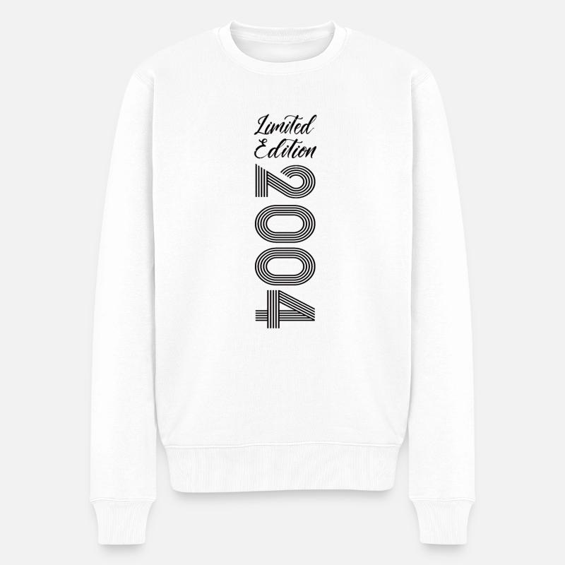 Limited Edition 2004 - Männer Premium Bio Pullover - Weiß