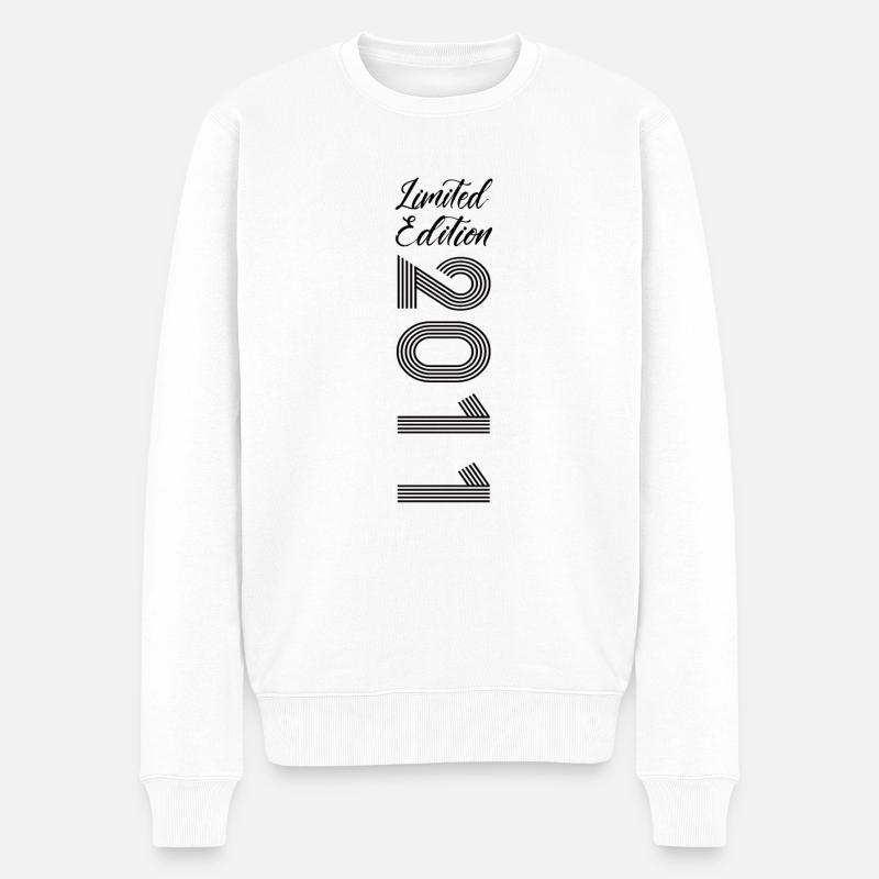 Limited Edition 2011 - Männer Premium Bio Pullover - Weiß