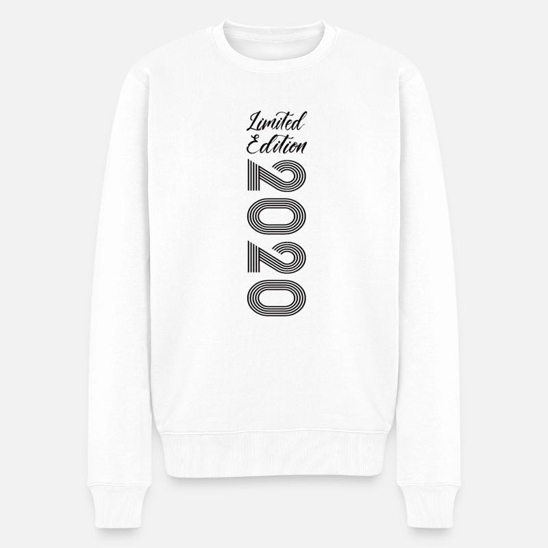Limited Edition 2020 - Männer Premium Bio Pullover - Weiß