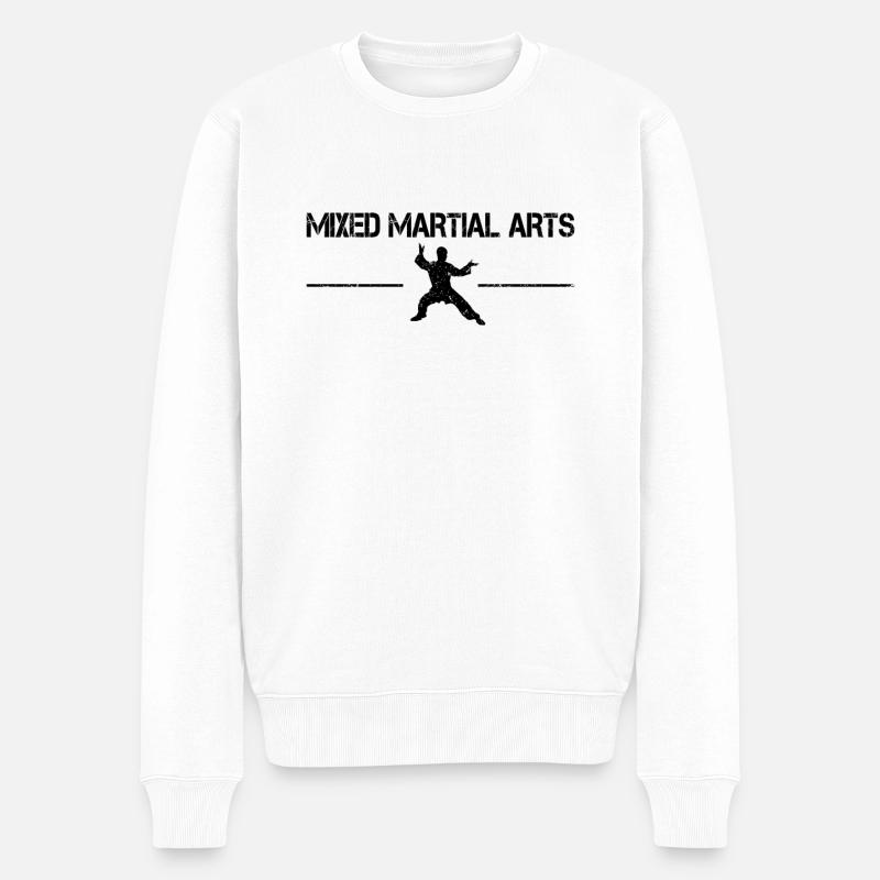 Kampfsport - Männer Premium Bio Pullover - Weiß