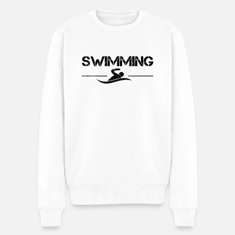 Nager - Pull Premium bio Homme - blanc