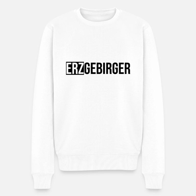 Erzgebirger Heimat - Männer Premium Bio Pullover - Weiß