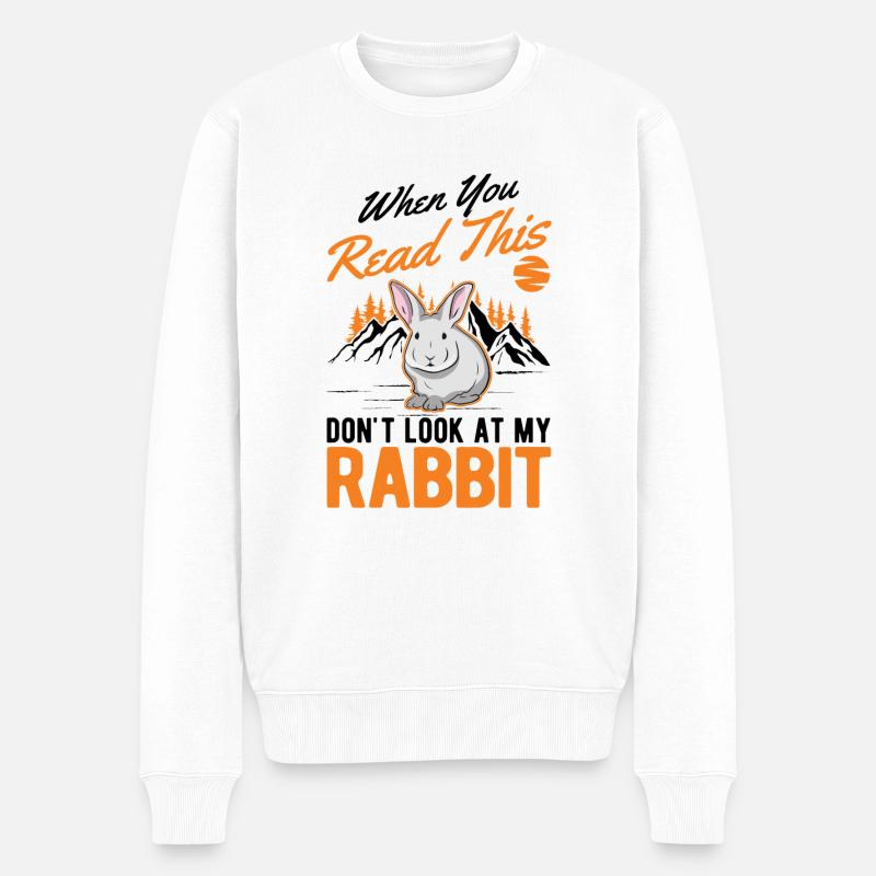 Lapin lapin lapin lapin - Pull Premium bio Homme - blanc
