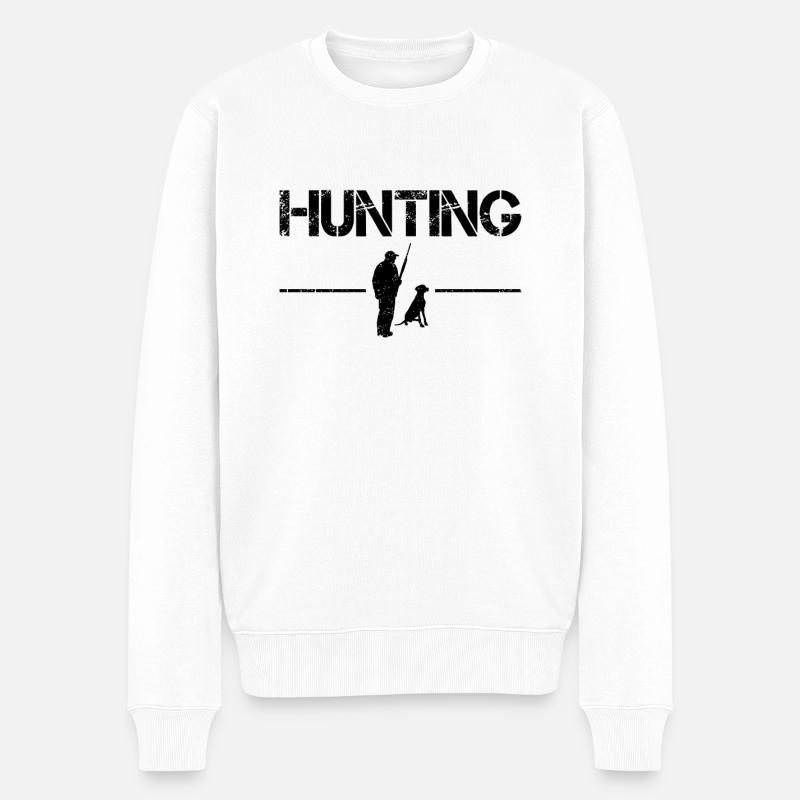 Chasser - Pull Premium bio Homme - blanc