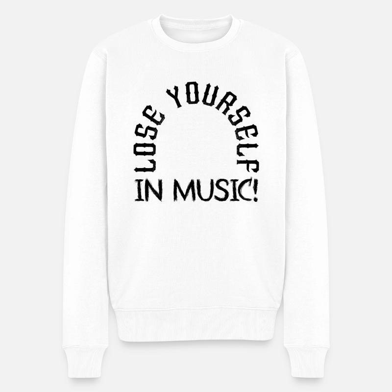 Perdez-vous dans la musique - Pull Premium bio Homme - blanc