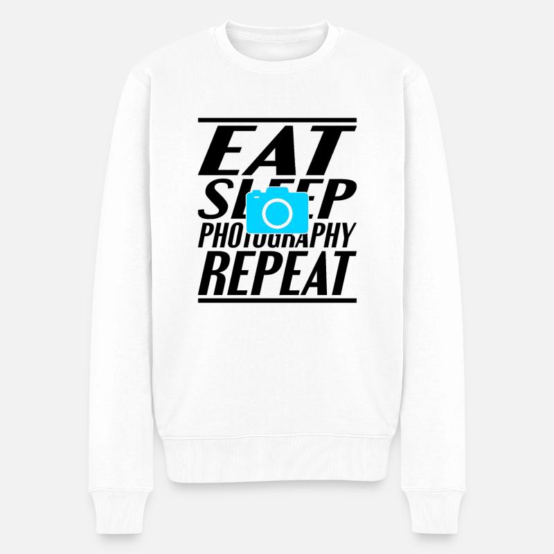 Photographie de sommeil alimentaire - Pull Premium bio Homme - blanc