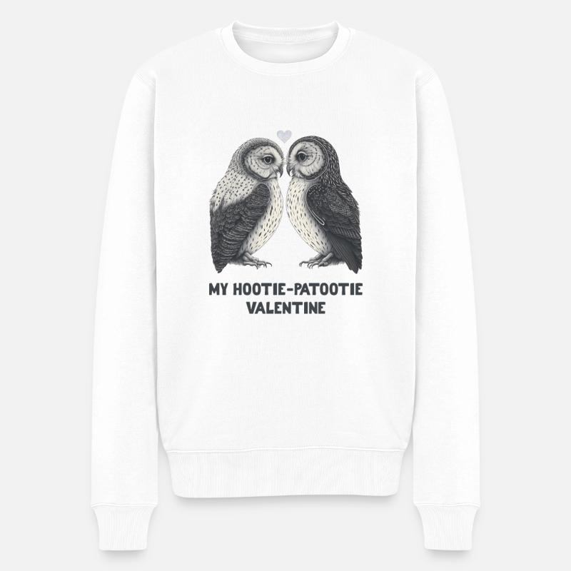My Hootie-Patootie Valentine - Männer Premium Bio Pullover - Weiß