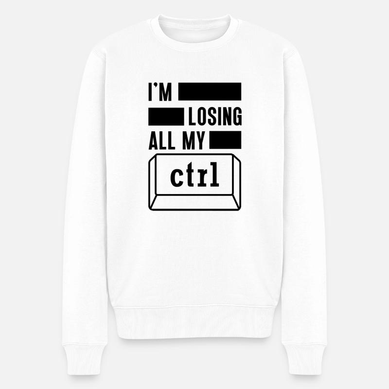 Logiciel de clé informatique de cybersécurité - Pull Premium bio Homme - blanc