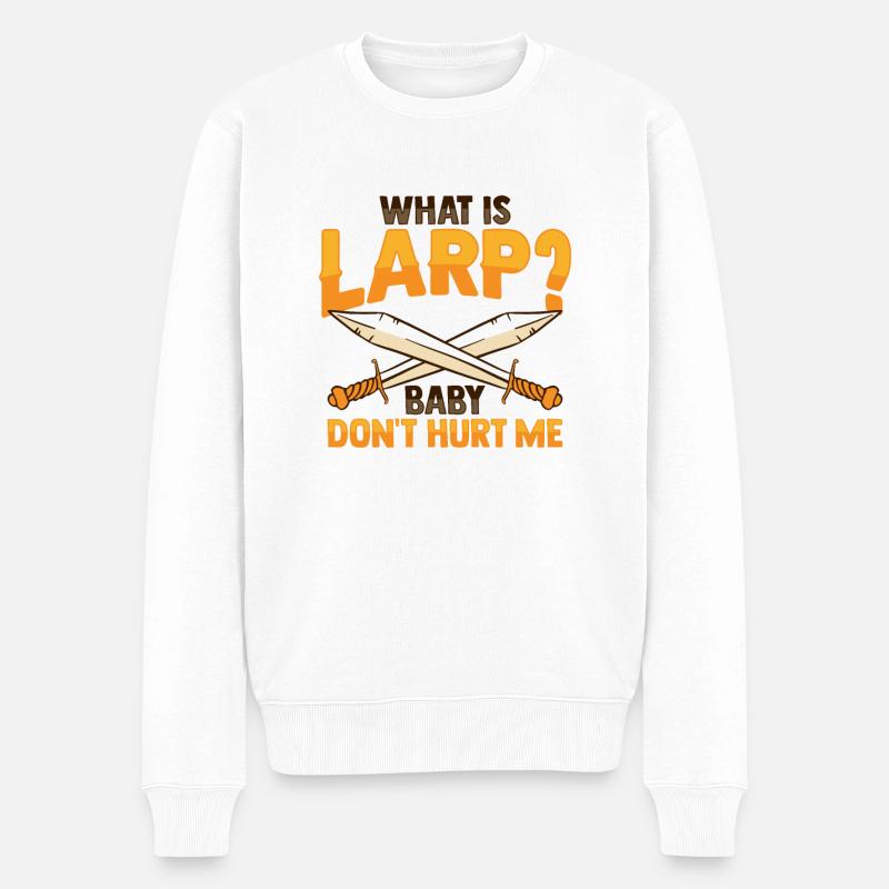 LARP RPG Rollenspieler - Männer Premium Bio Pullover - Weiß